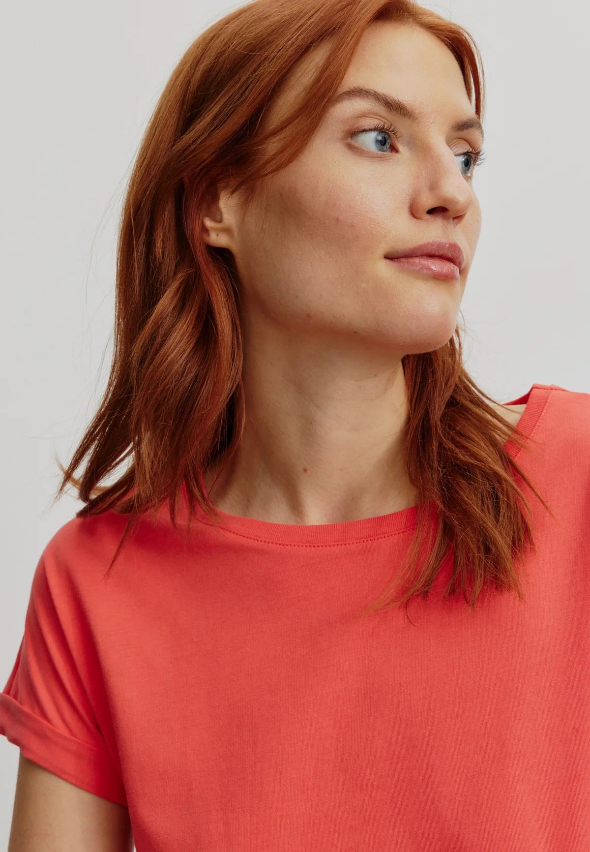 CAYENNE ORGANIC COTTON T-SHIRT | MARS RED