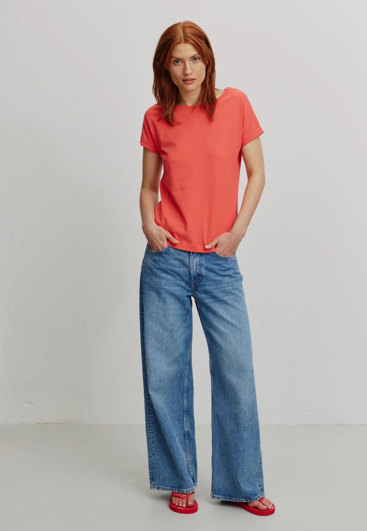 CAYENNE ORGANIC COTTON T-SHIRT | MARS RED