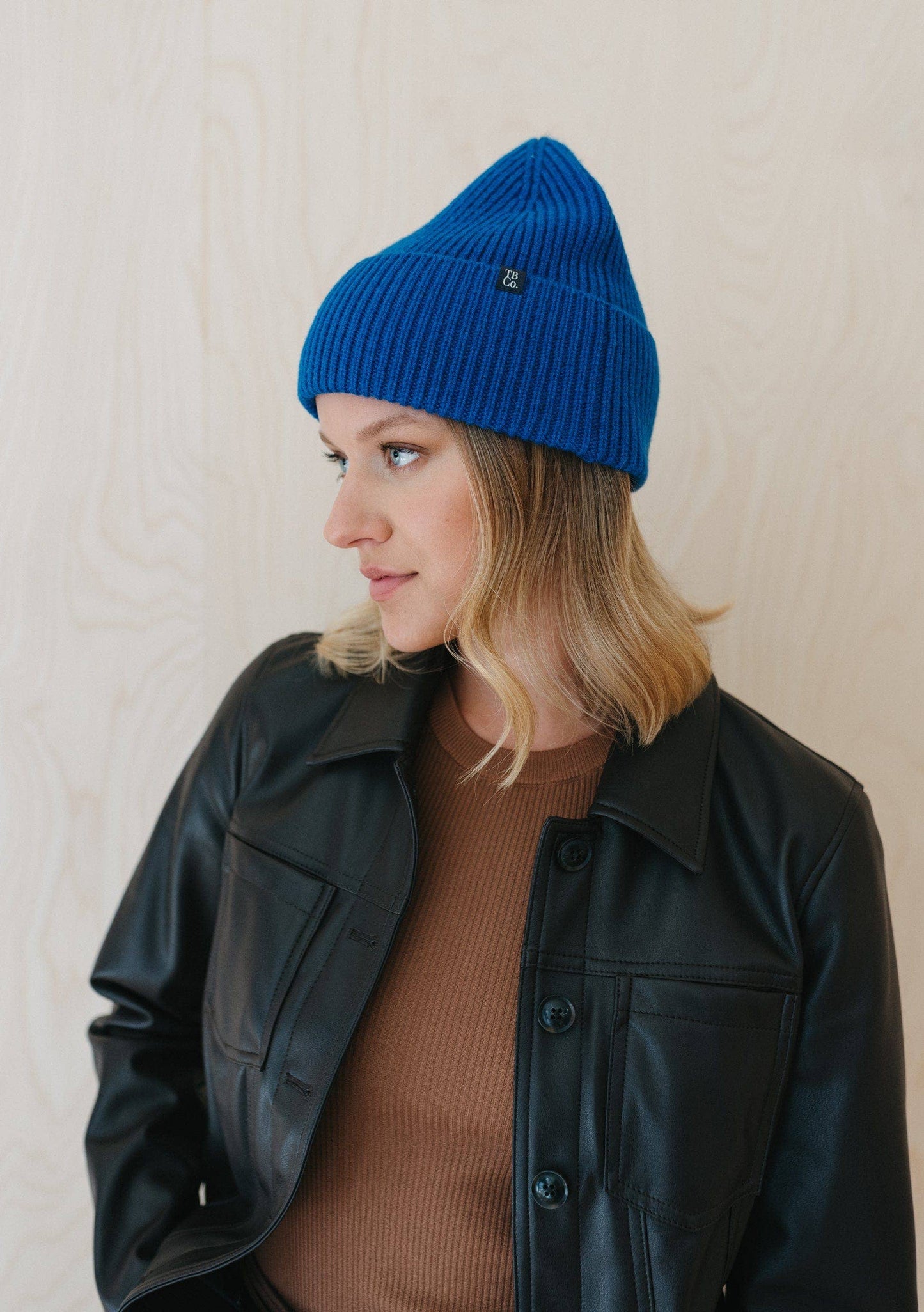 CASHMERE & MERINO WOOL BEANIE | COBALT