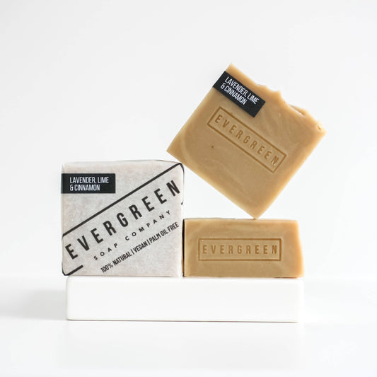 LAVENDER, LIME & CINNAMON 100% NATURAL SOAP