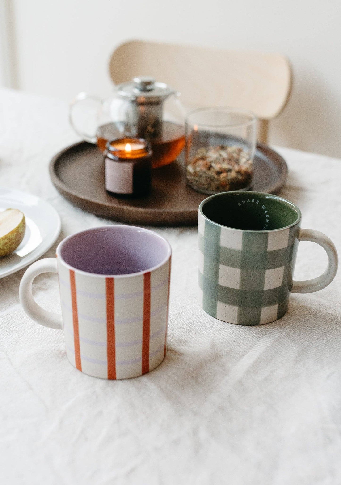 SAGE CHECK MUG
