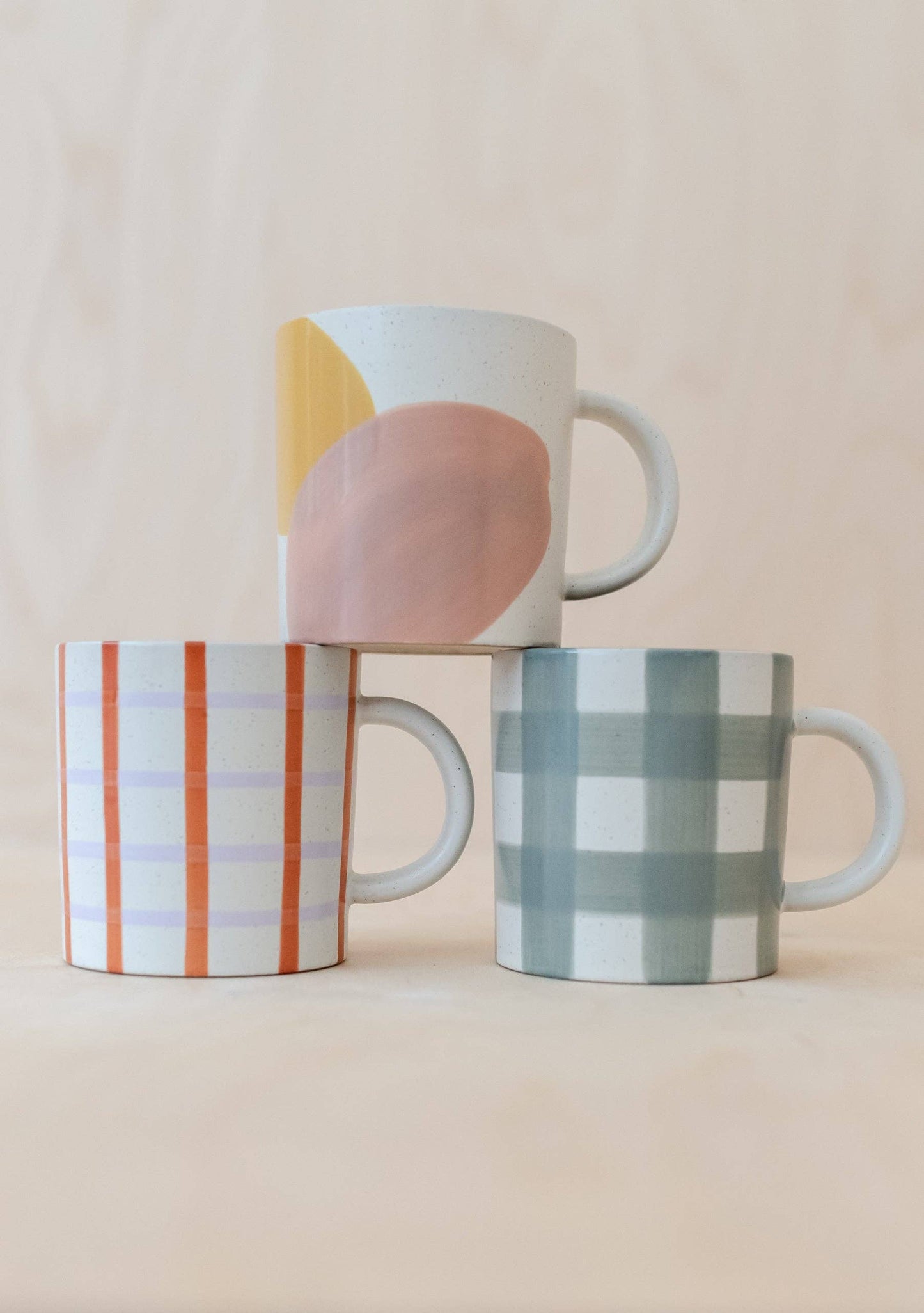 LILAC CHECK MUG