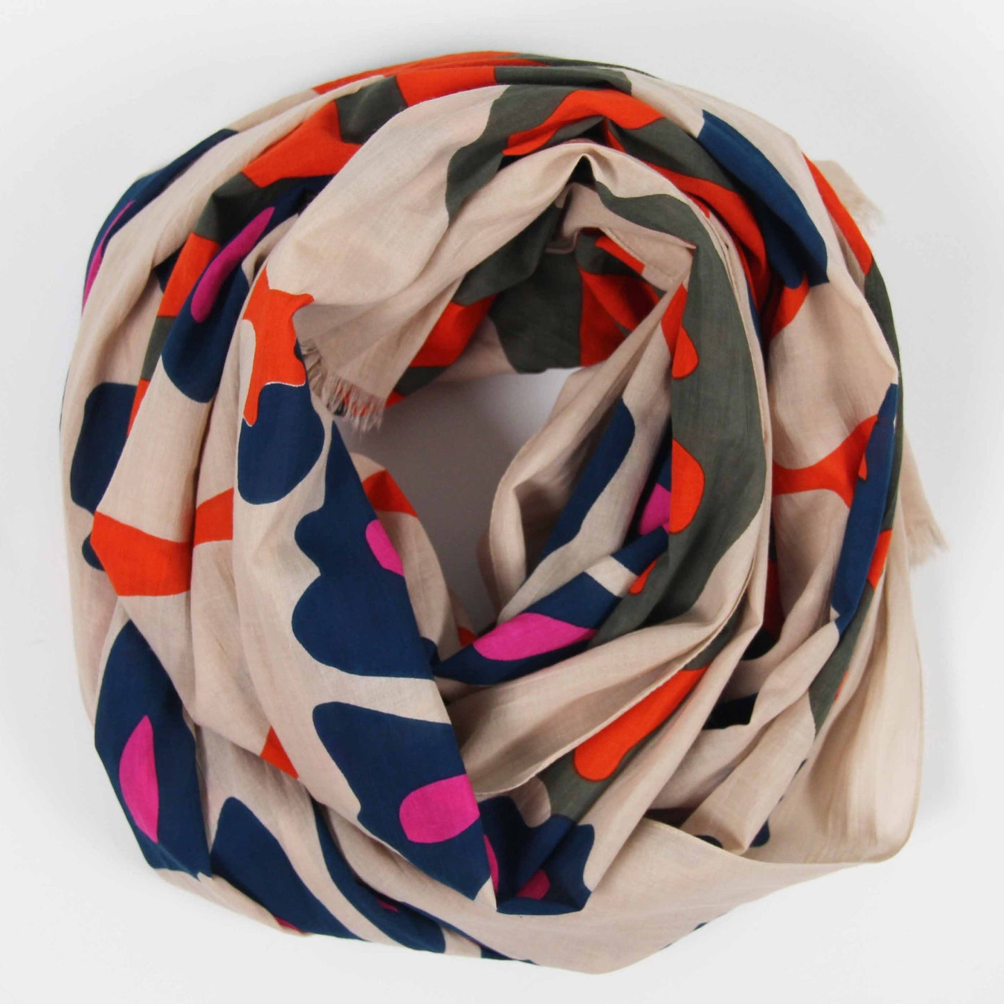 EQUATEUR ORGANIC COTTON SCARF || ORANGE