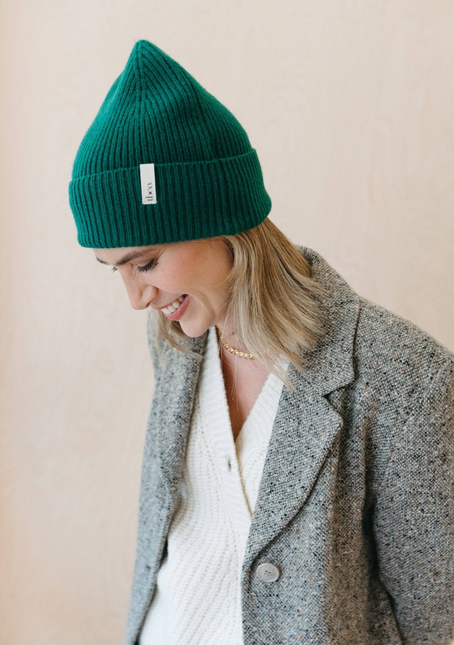 CASHMERE & MERINO WOOL BEANIE | FOREST