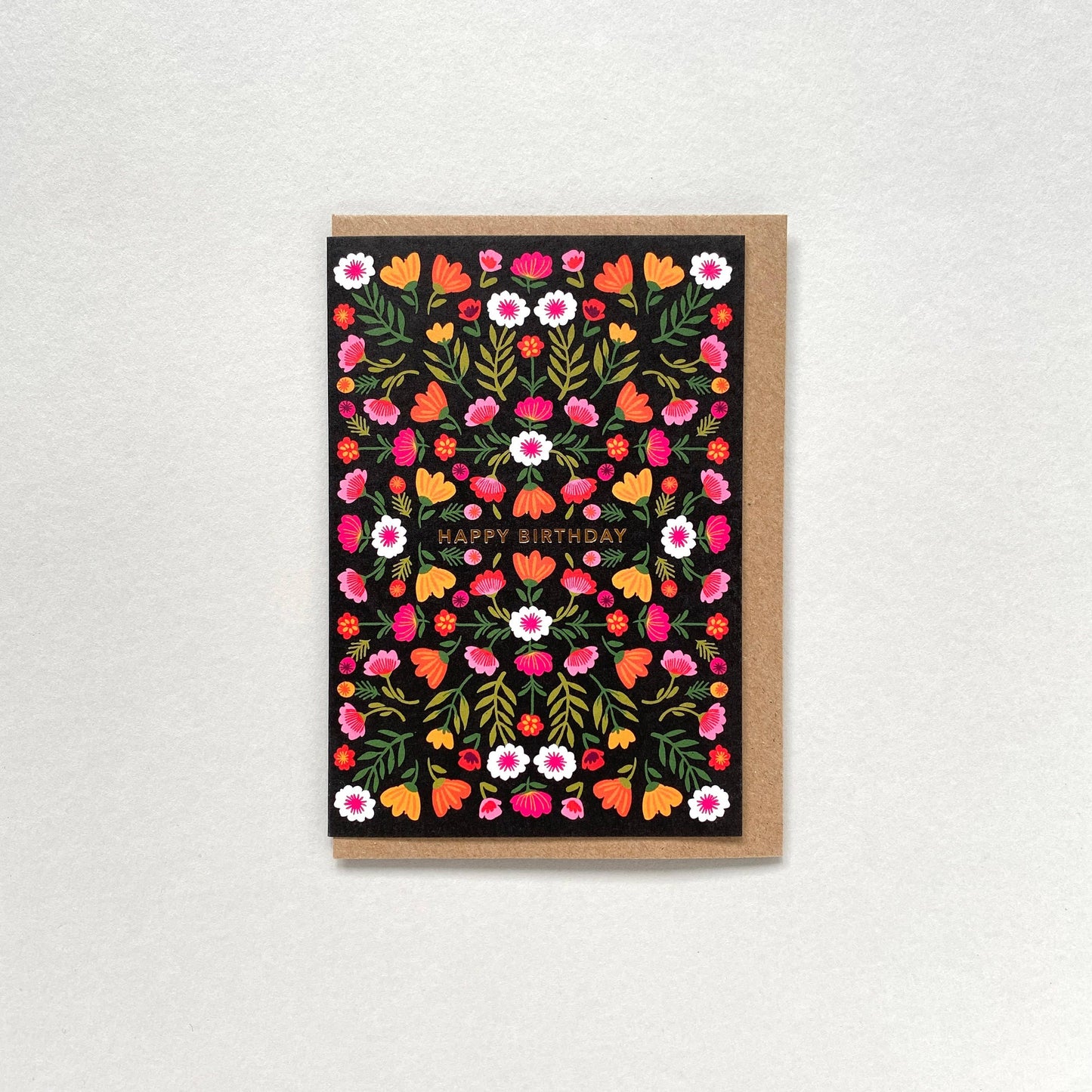 GREETING CARD | BLACK FLORAL