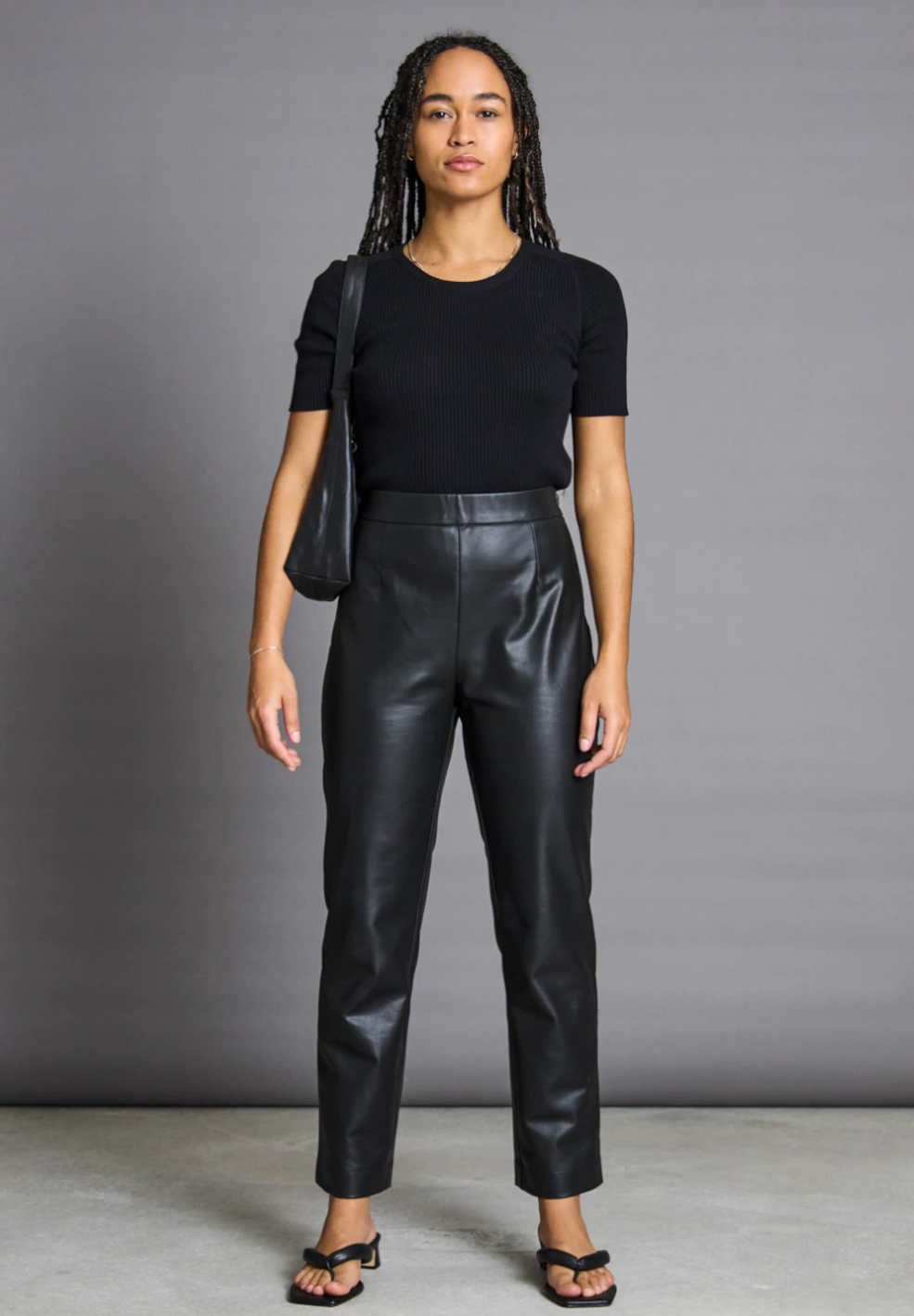 THE VEGAN COATED PANTS