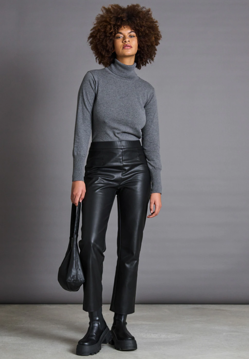 THE VEGAN COATED PANTS