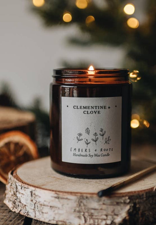 CLEMENTINE & CLOVE SOY CANDLE