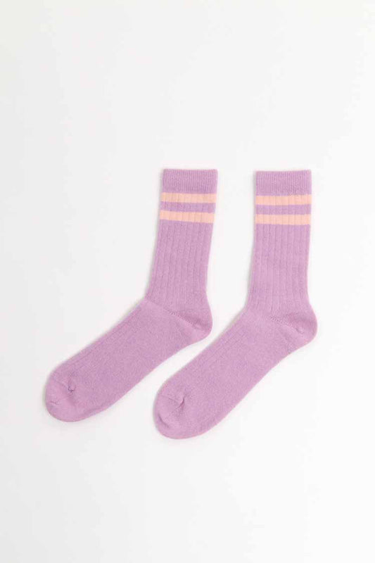 VINTAGE WOOL SOCKS | LILAC