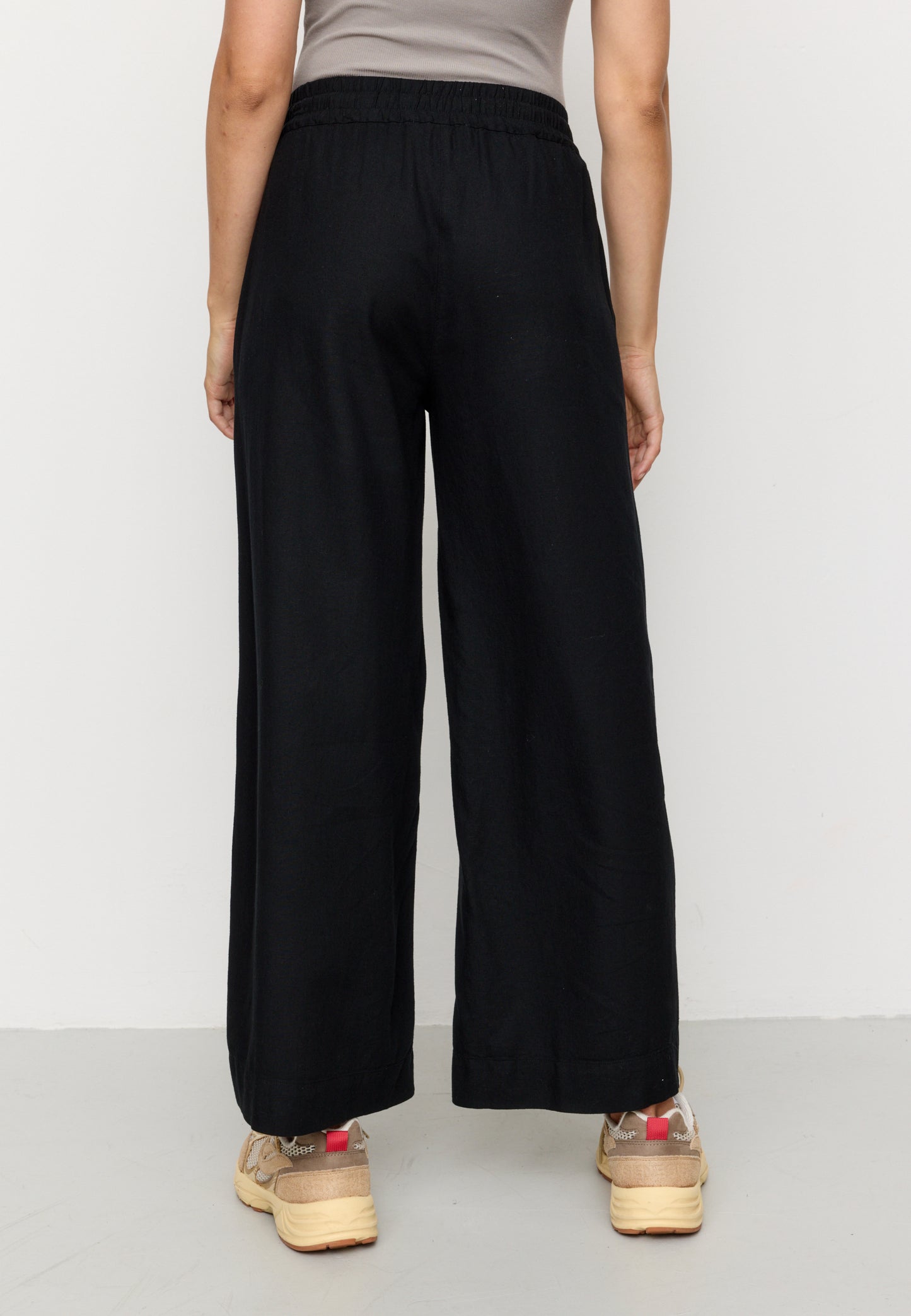 PILEA WIDE LEG TROUSERS |  BLACK