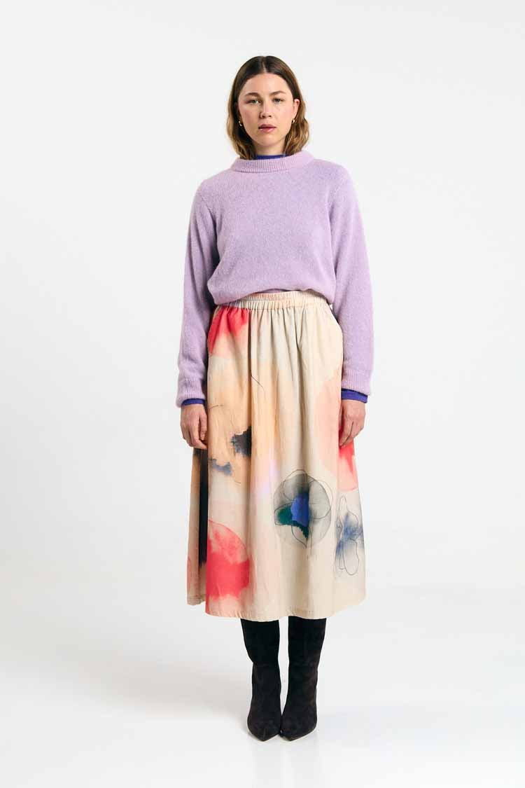 BABOL ALPACA AND MERINO WOOL BLEND JUMPER | LILAC