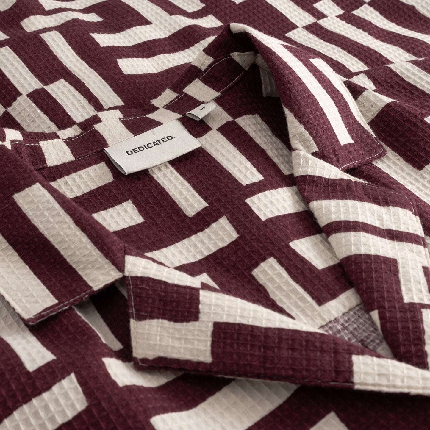 ORREFORS SHIRT DRESS | LINES & STICKS FIG RED