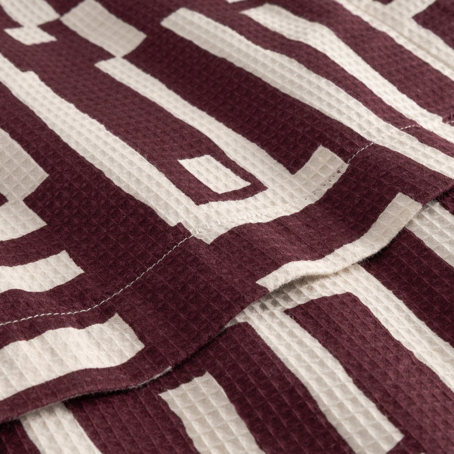 ORREFORS SHIRT DRESS | LINES & STICKS FIG RED