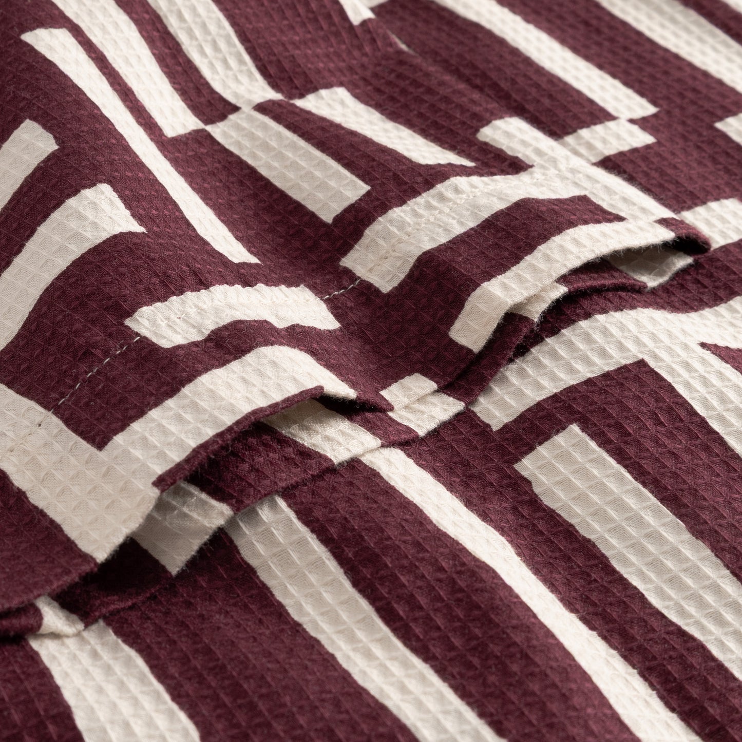 ORREFORS SHIRT DRESS | LINES & STICKS FIG RED