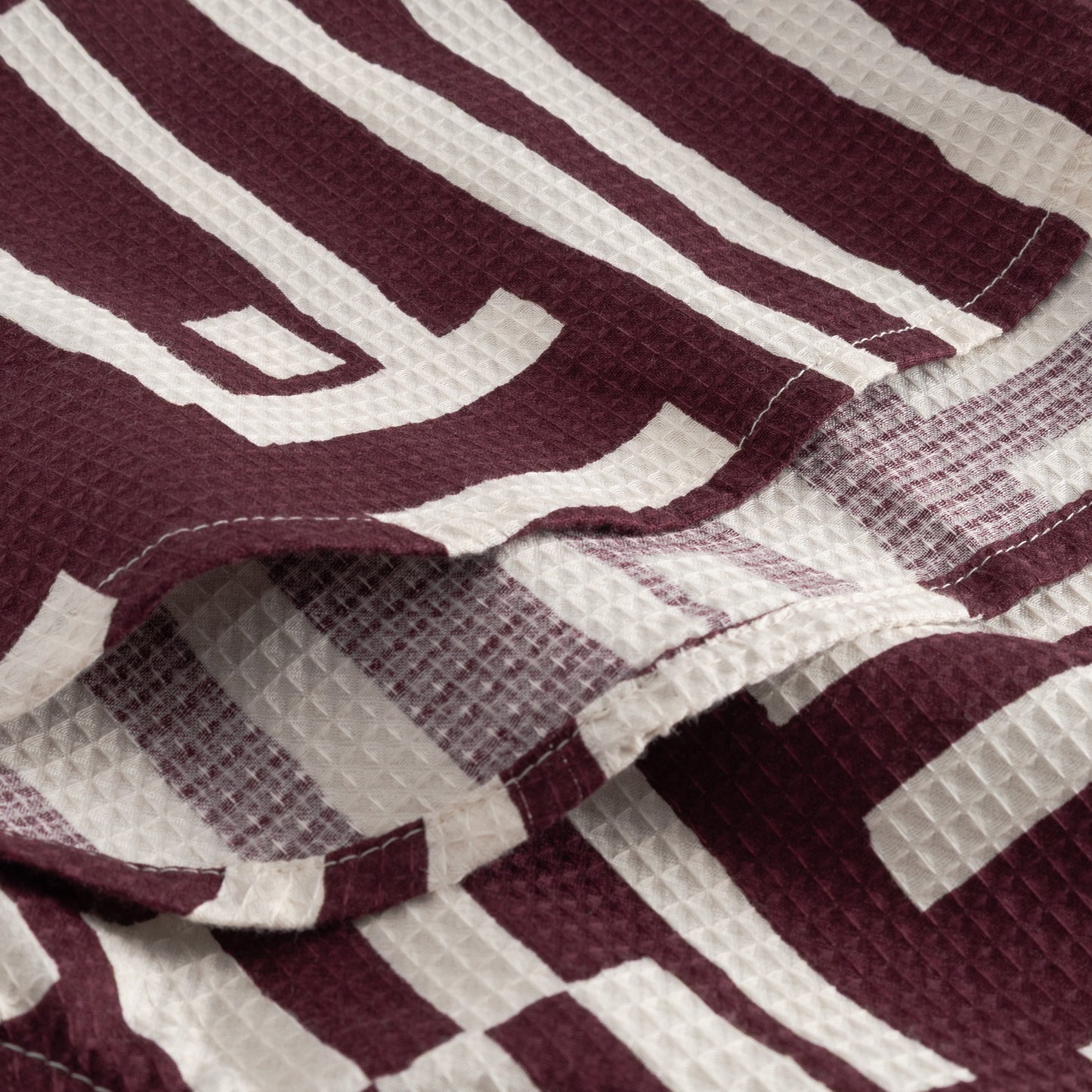 TORUP BOXY SHIRT | LINES & STICKS FIG RED