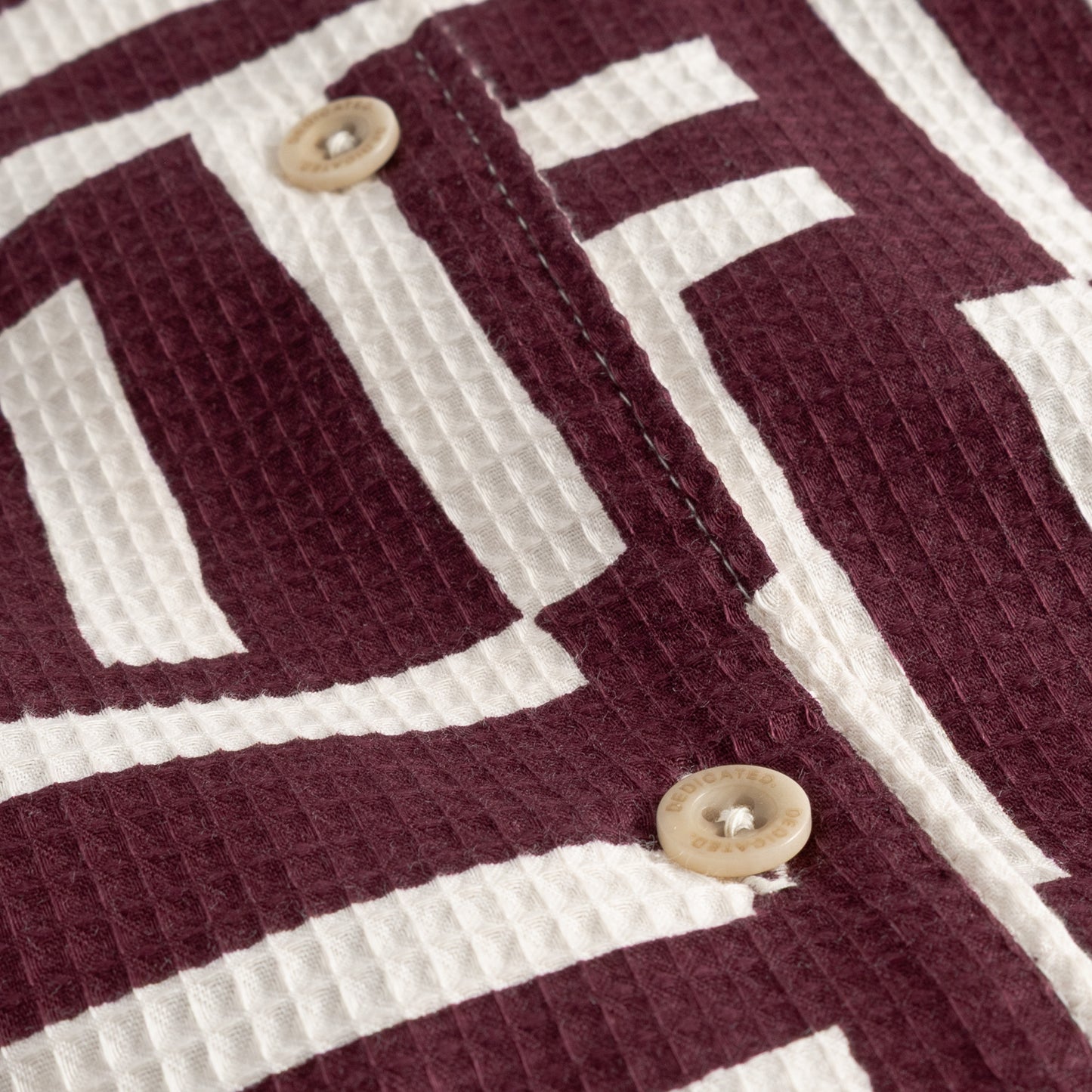 TORUP BOXY SHIRT | LINES & STICKS FIG RED