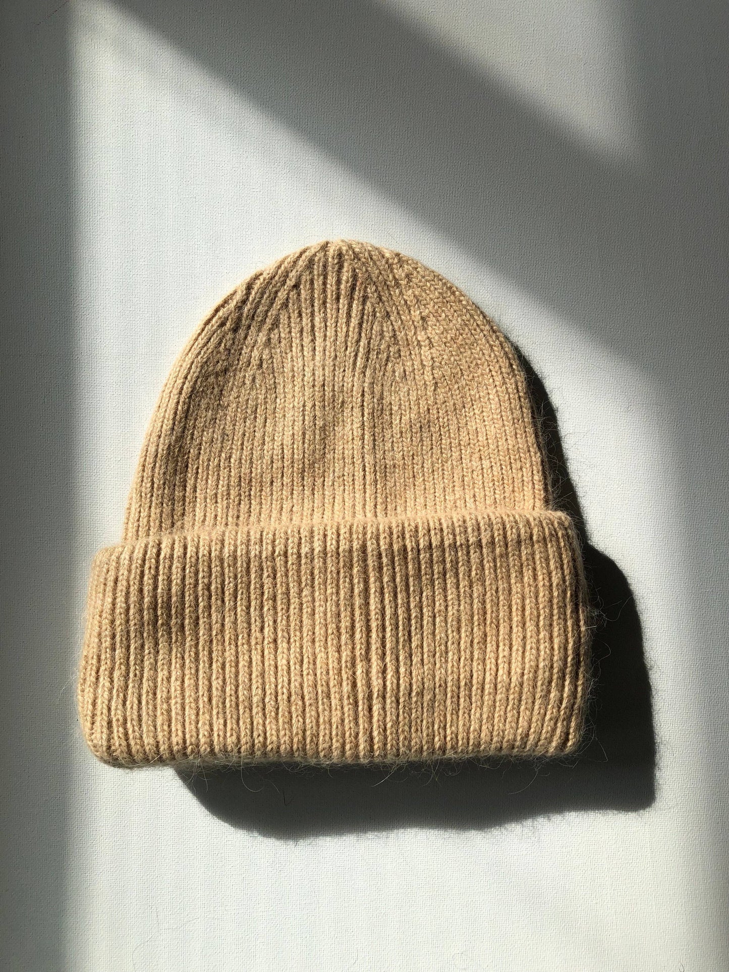 ANGORA AND WOOL BEANIE | MUSHROOM