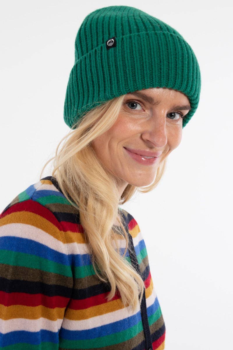 DANEWARM THOUGHTS MERINO WOOL BEANIE | GREEN