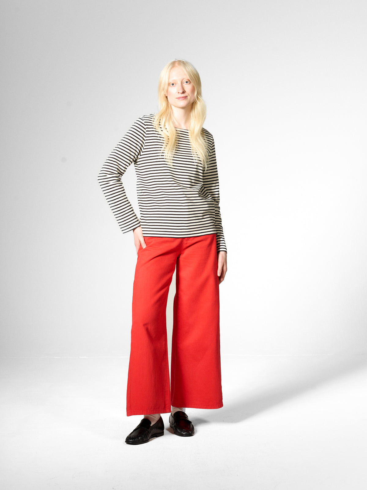 ICONIQUE STRIPED LONGSLEEVE TOP