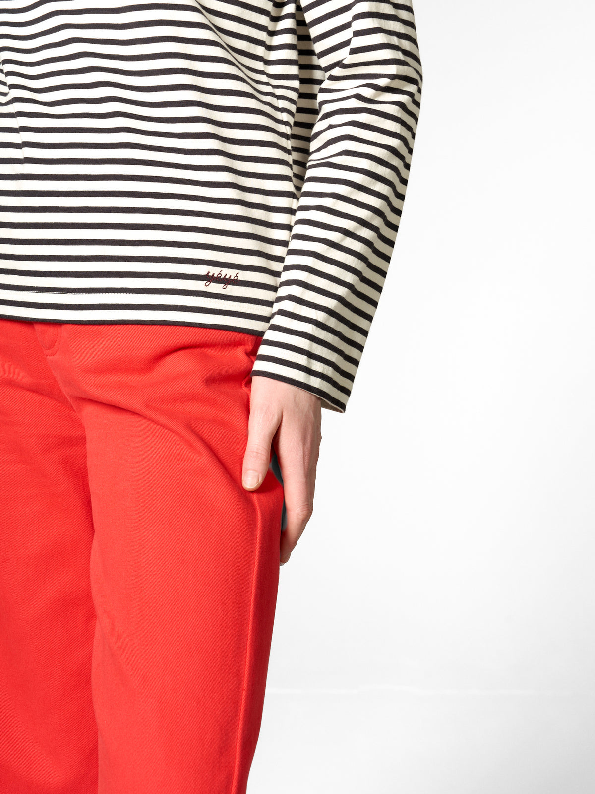 ICONIQUE STRIPED LONGSLEEVE TOP