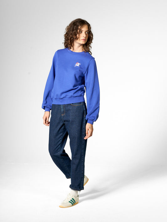 HEART FULL OF SNOW ORGANIC COTTON SWEATSHIRT