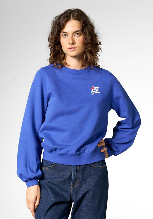 HEART FULL OF SNOW ORGANIC COTTON SWEATSHIRT