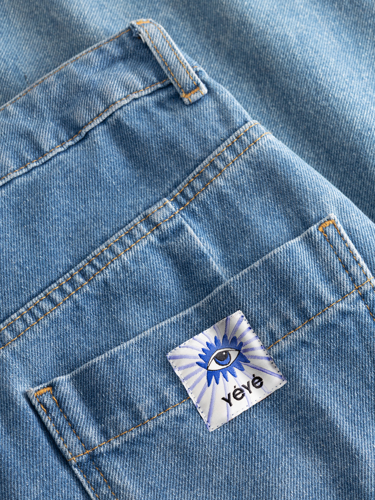 WIDE DIVISION DENIM TROUSERS