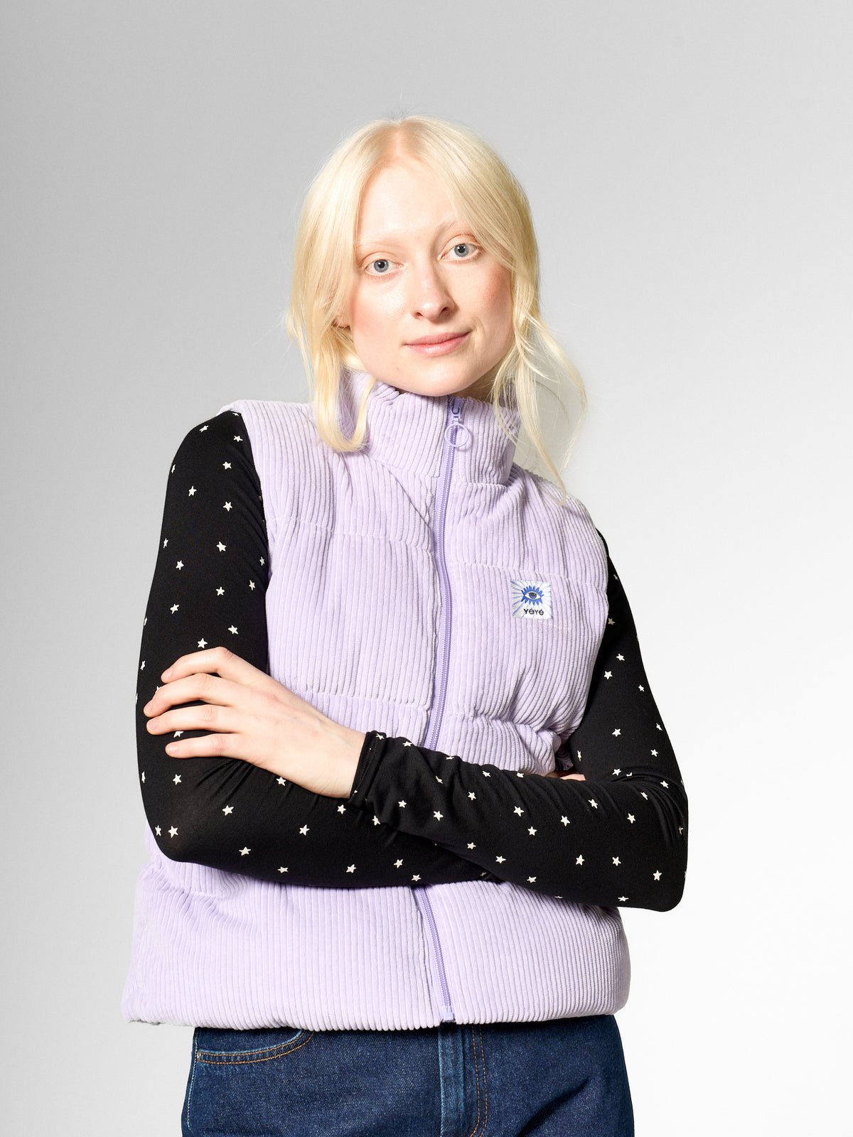 Mademoiselle YéYé Women's Puffer Gilet - Lilac
