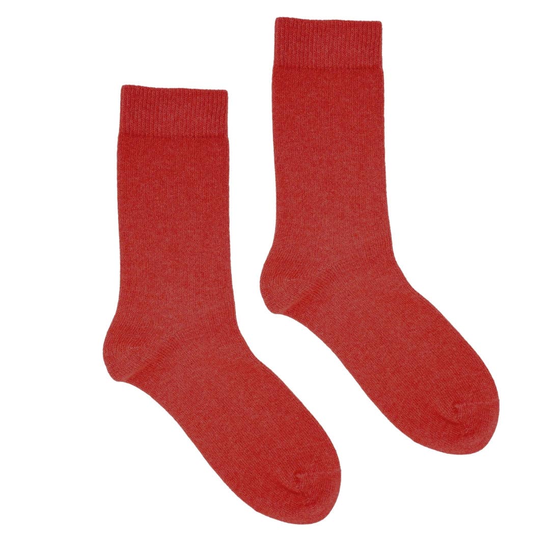MERINO WOOL SOCKS | BRICK