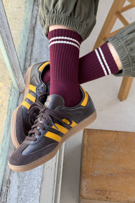 BOYFRIEND SOCKS | MAROON