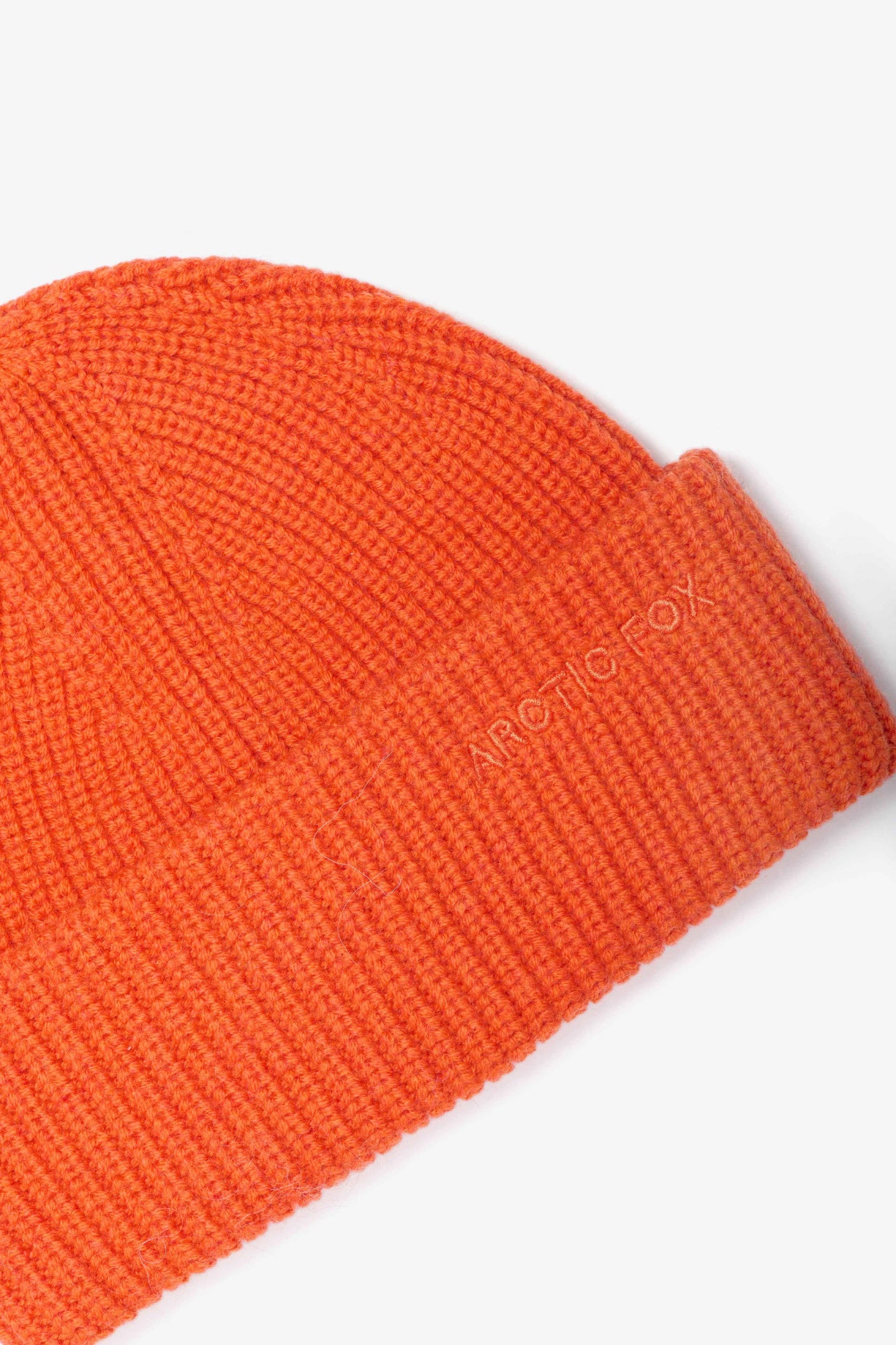 MERINO WOOL EMBROIDERED BEANIE | SUNKISSED CORAL