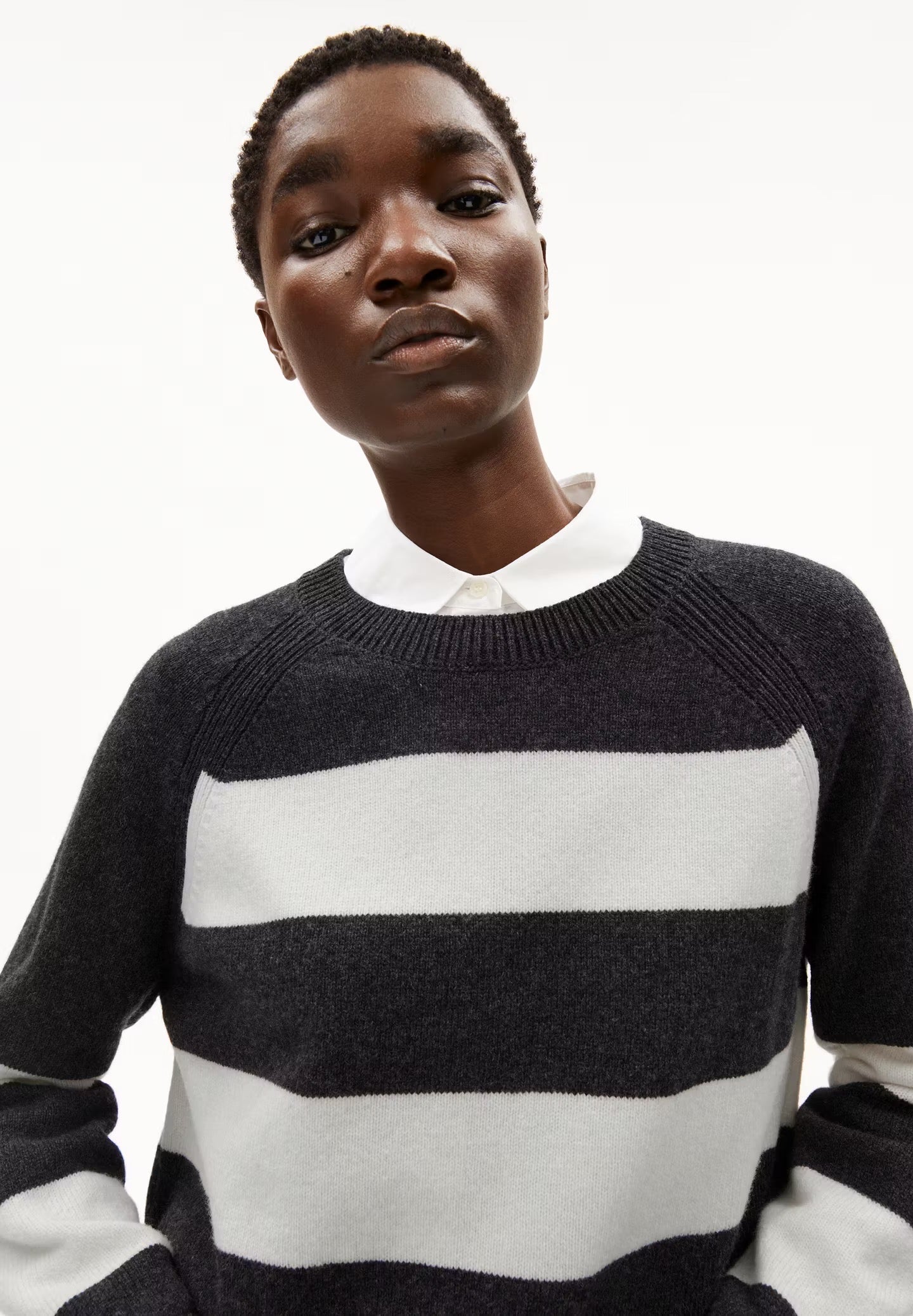 DILIRIAA STRIPES ORGANIC WOOL MIX JUMPER HUG Lifestyle Ltd