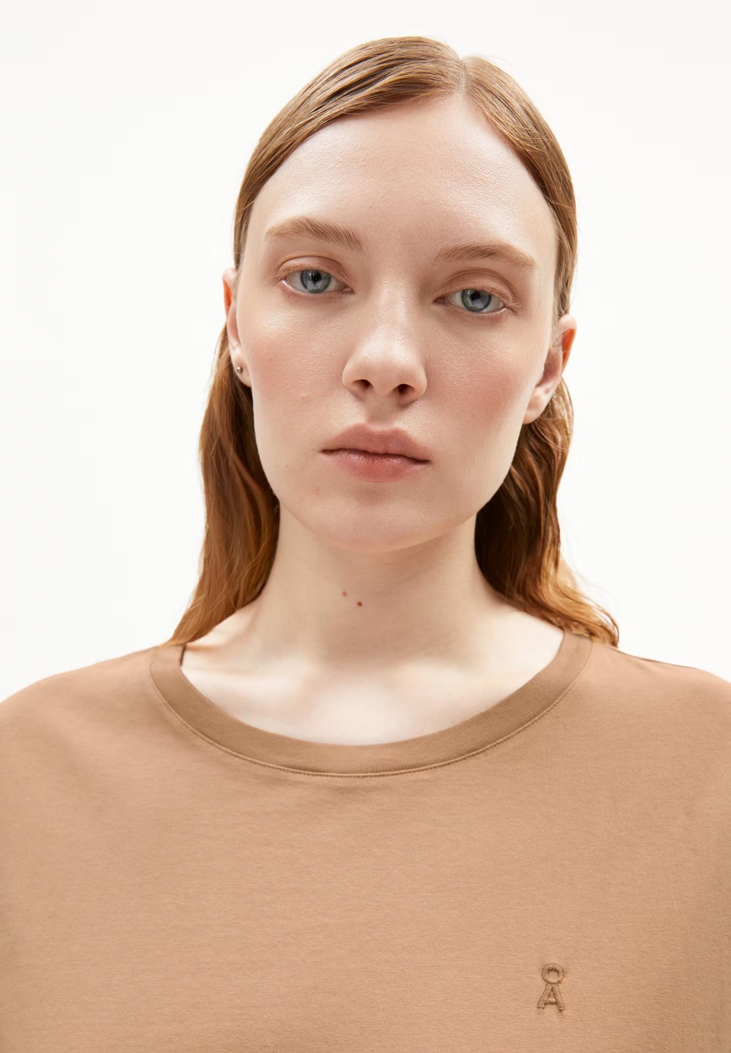IDAARA ORGANIC COTTON T-SHIRT | PALE AMBER