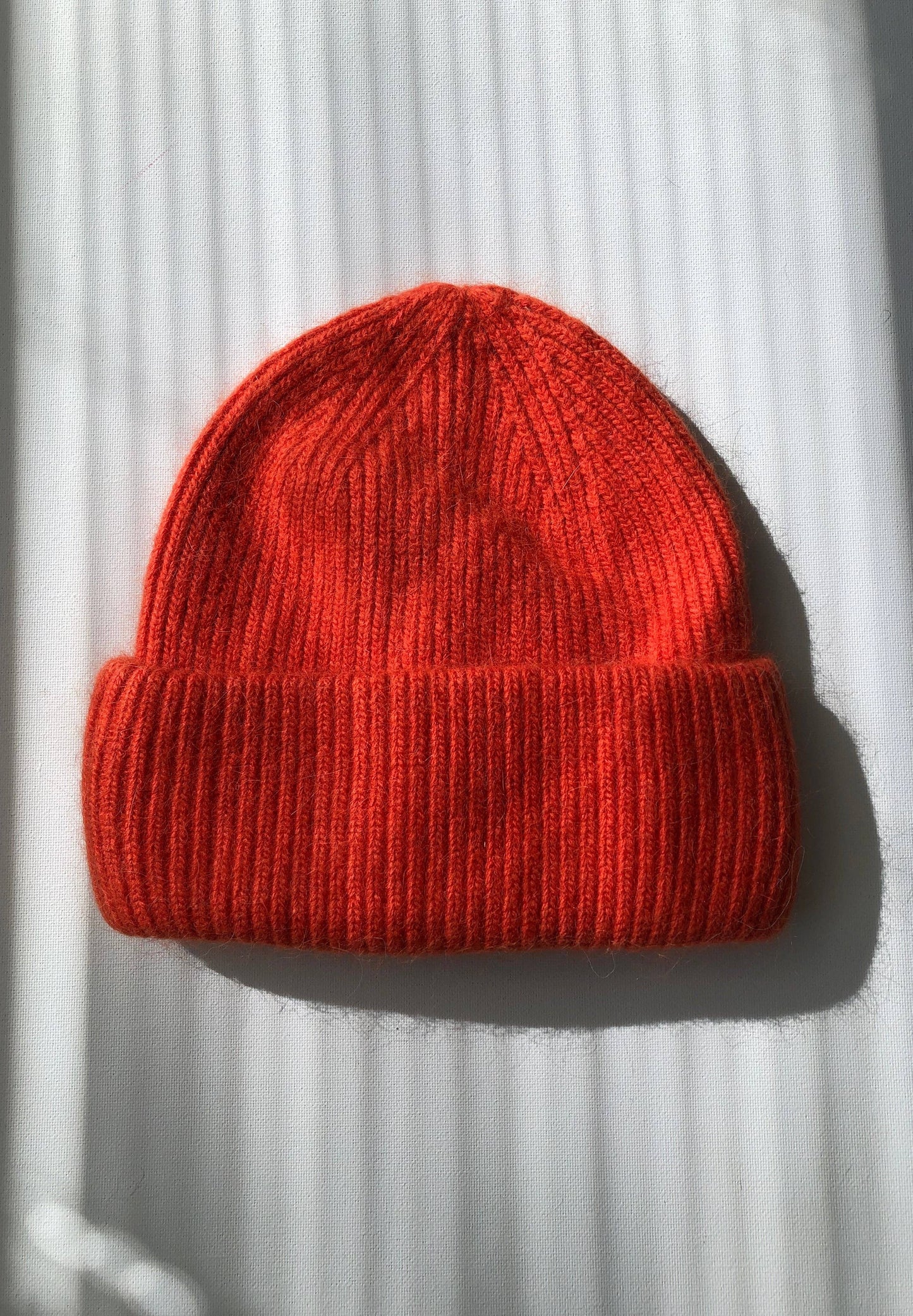 ANGORA AND WOOL BEANIE | BRIGHT ORANGE