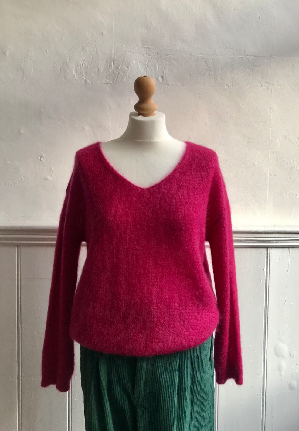CLEA MOHAIR AND MERINO WOOL SWEATER | PINK