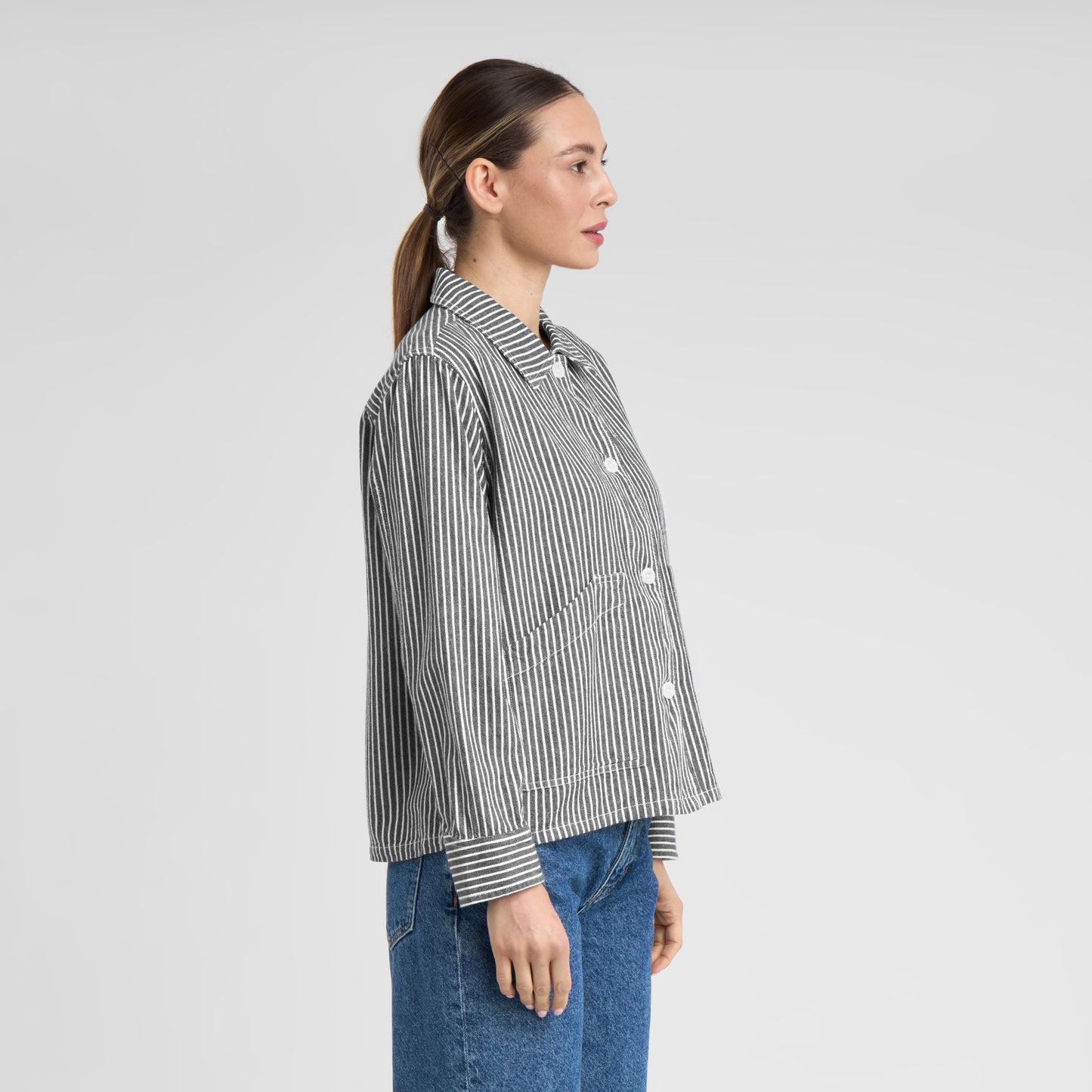 STIBY WORK JACKET | BLUE STRIPE