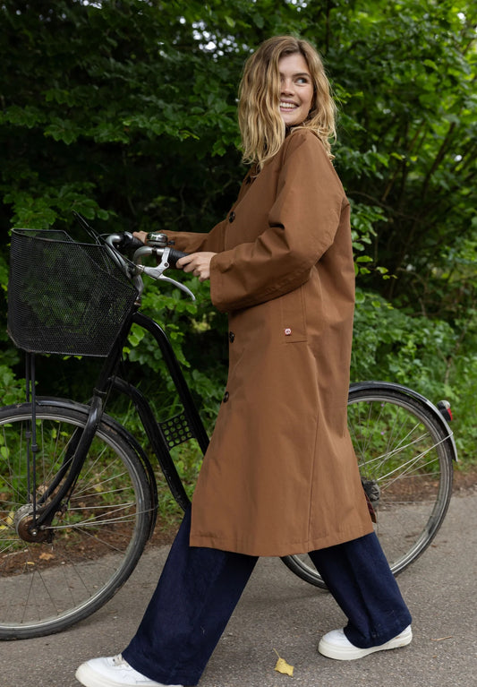 DANELADYLIKE MIDSEASON COAT | COGNAC BROWN