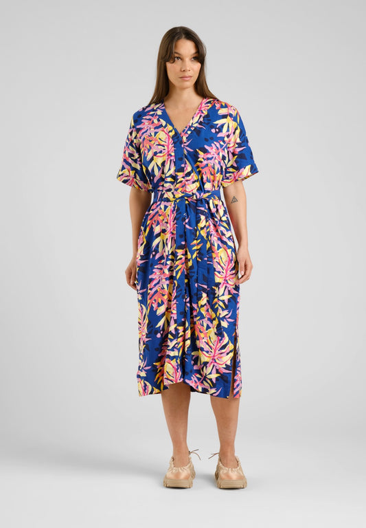 KALLVIK ECOVERO™ DRESS TROPICAL COLLAGE