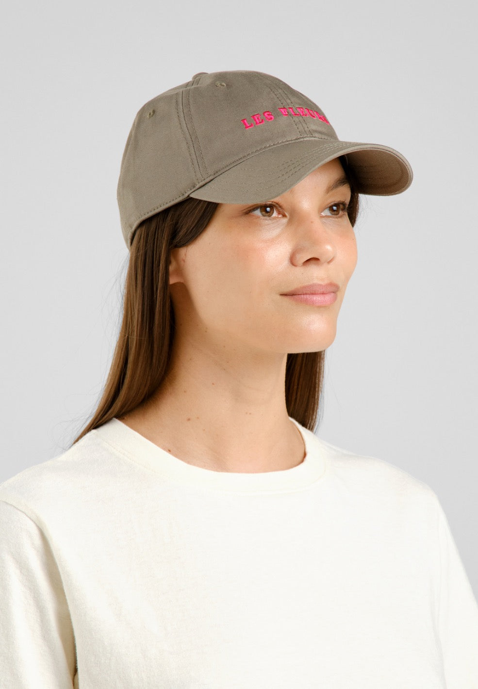 SLUSSEN SOFT CAP | LES FLEURS OLIVE GREEN