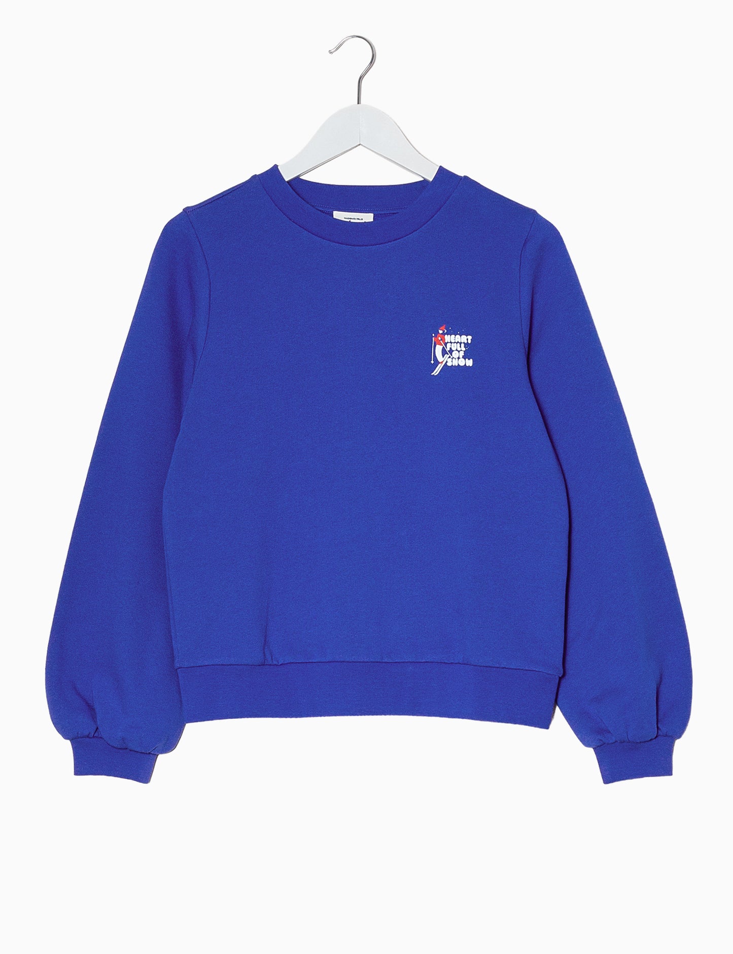 HEART FULL OF SNOW ORGANIC COTTON SWEATSHIRT