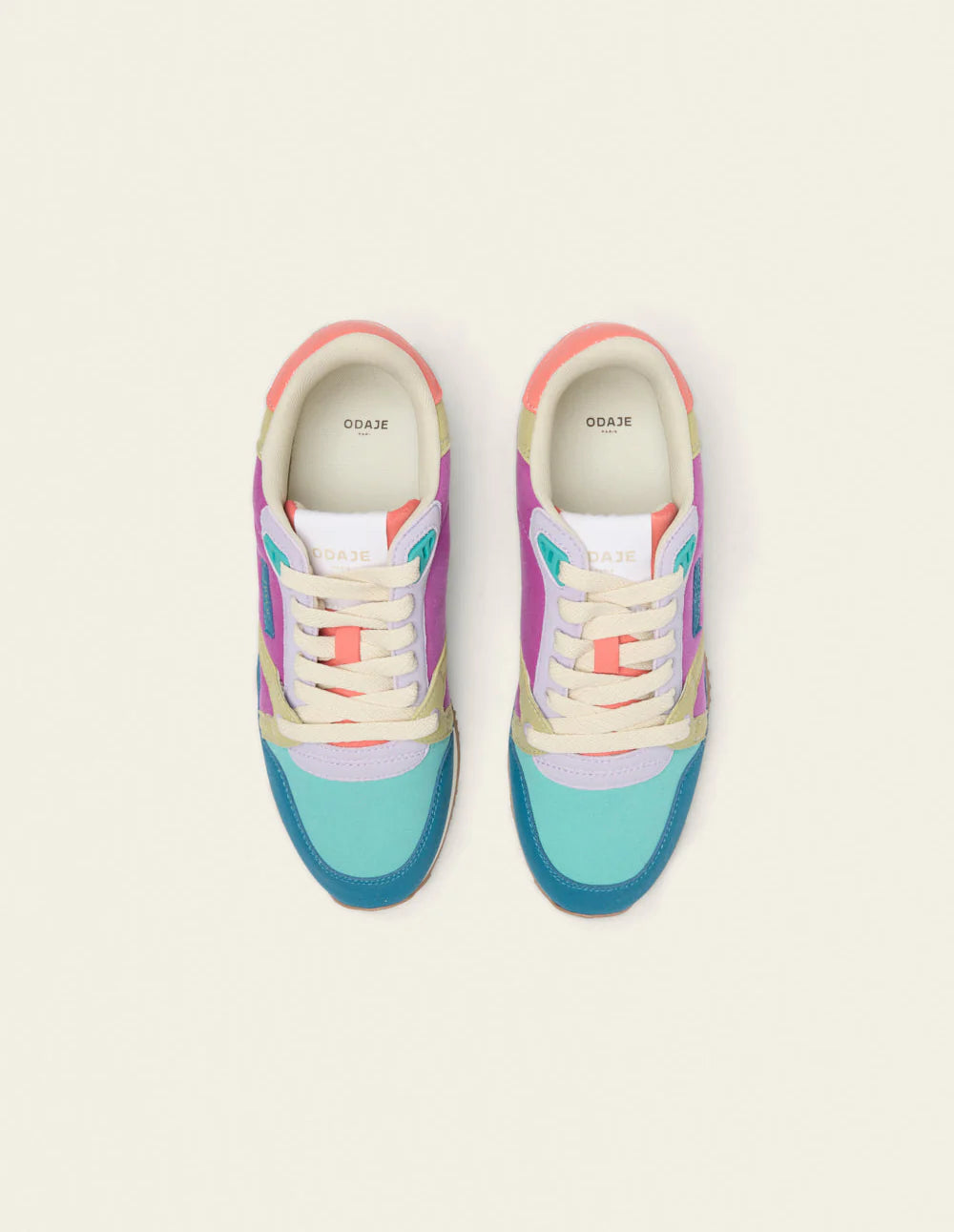 ANDRÉE LOW-TOP TRAINERS | LILAC WATER BLUE