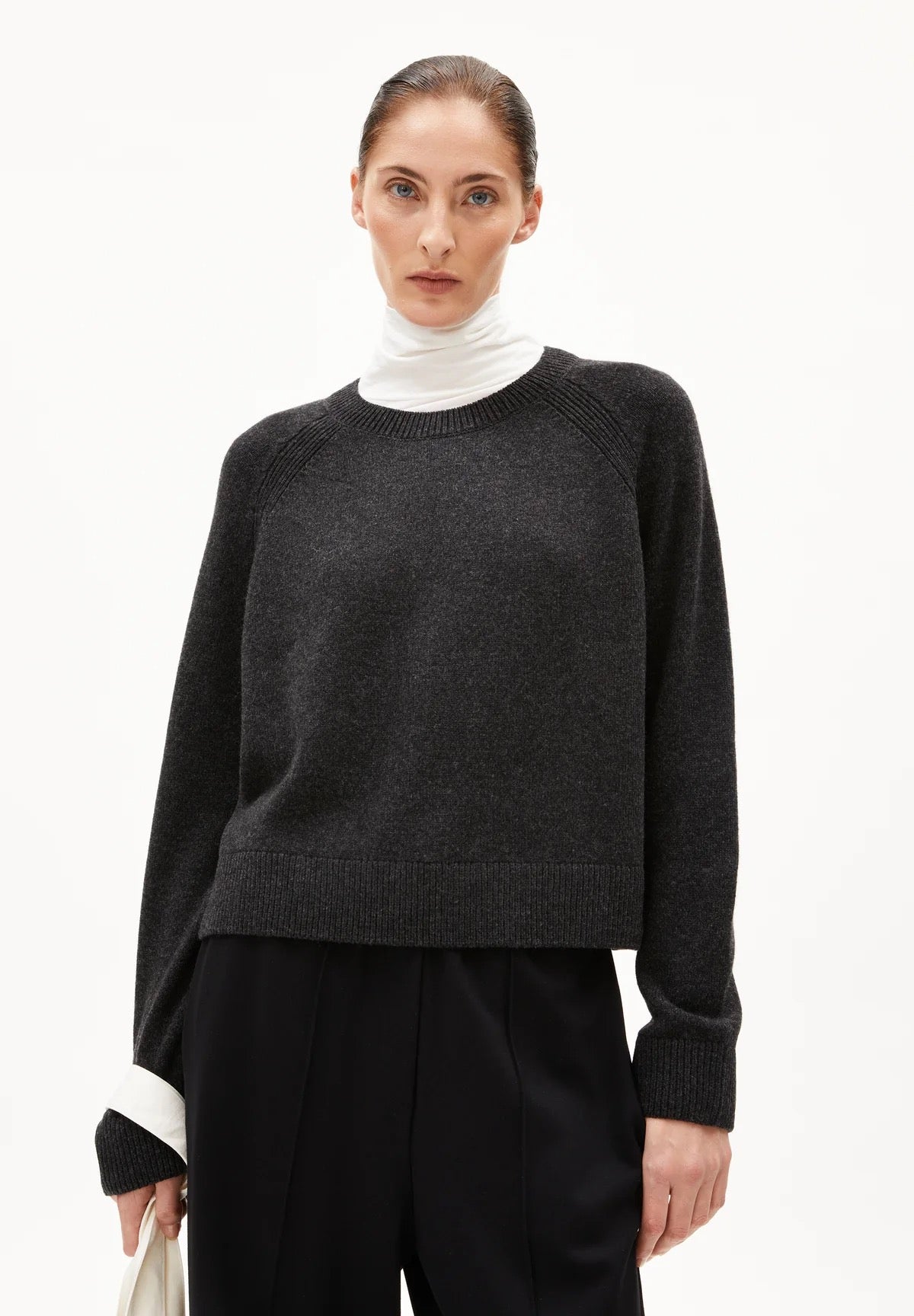 DILIRIAA REGLANA WOOL JUMPER | STEEL MELANGE