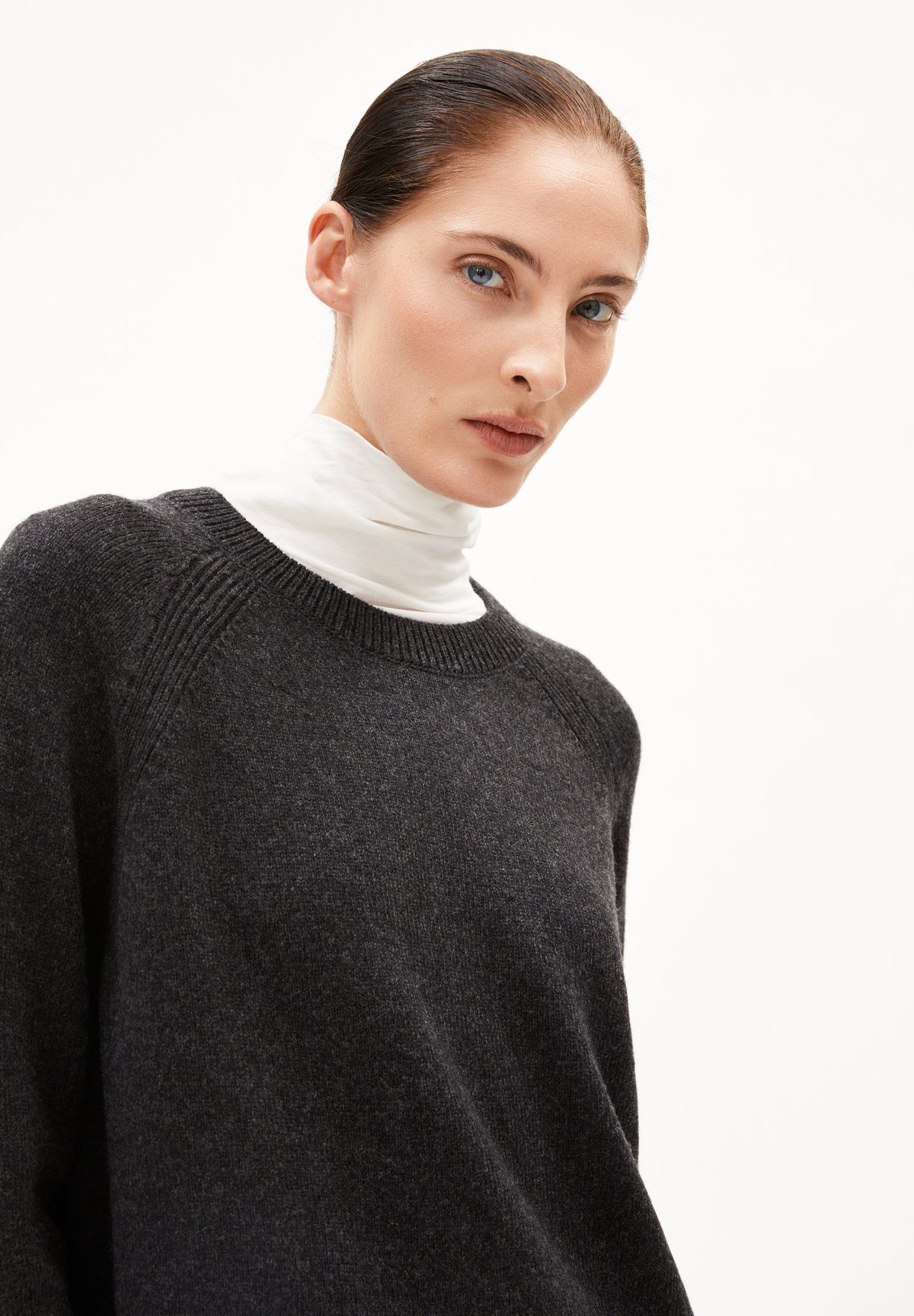 DILIRIAA REGLANA WOOL JUMPER | STEEL MELANGE