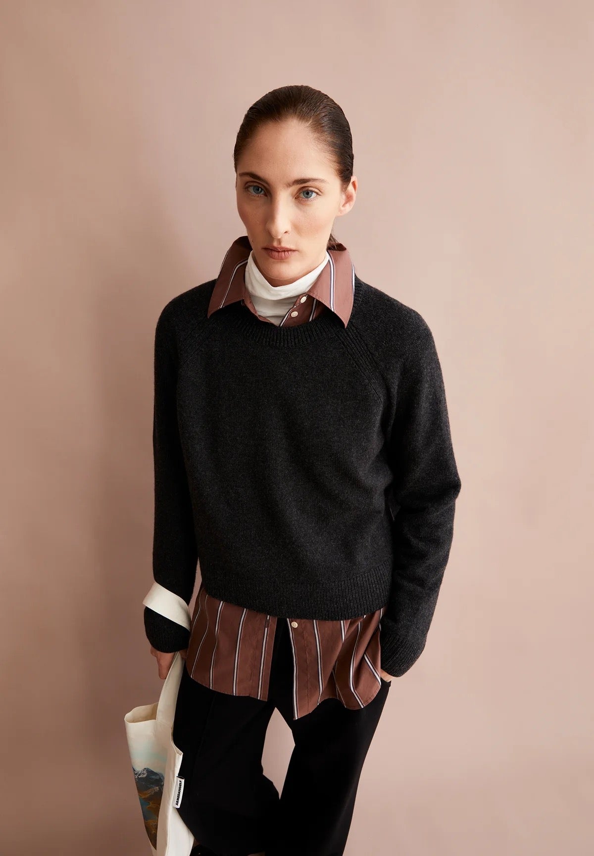 DILIRIAA REGLANA WOOL JUMPER | STEEL MELANGE