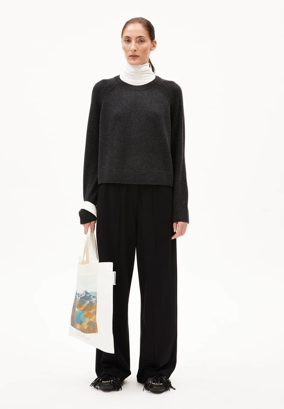 DILIRIAA REGLANA WOOL JUMPER | STEEL MELANGE
