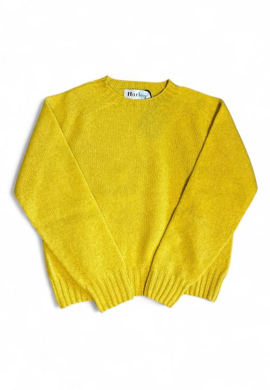 CROPPED CREWNECK JUMPER | SUNSHINE YELLOW