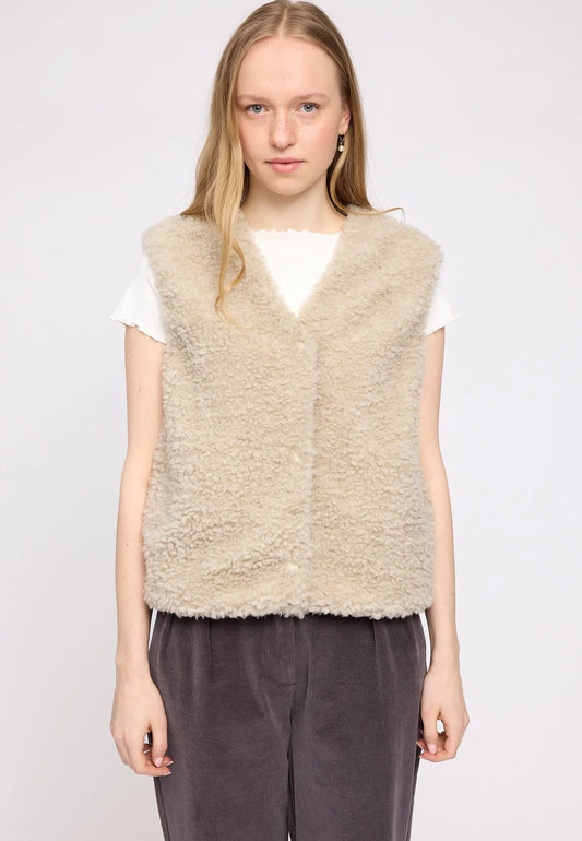 TEDDY GILET | NATURAL