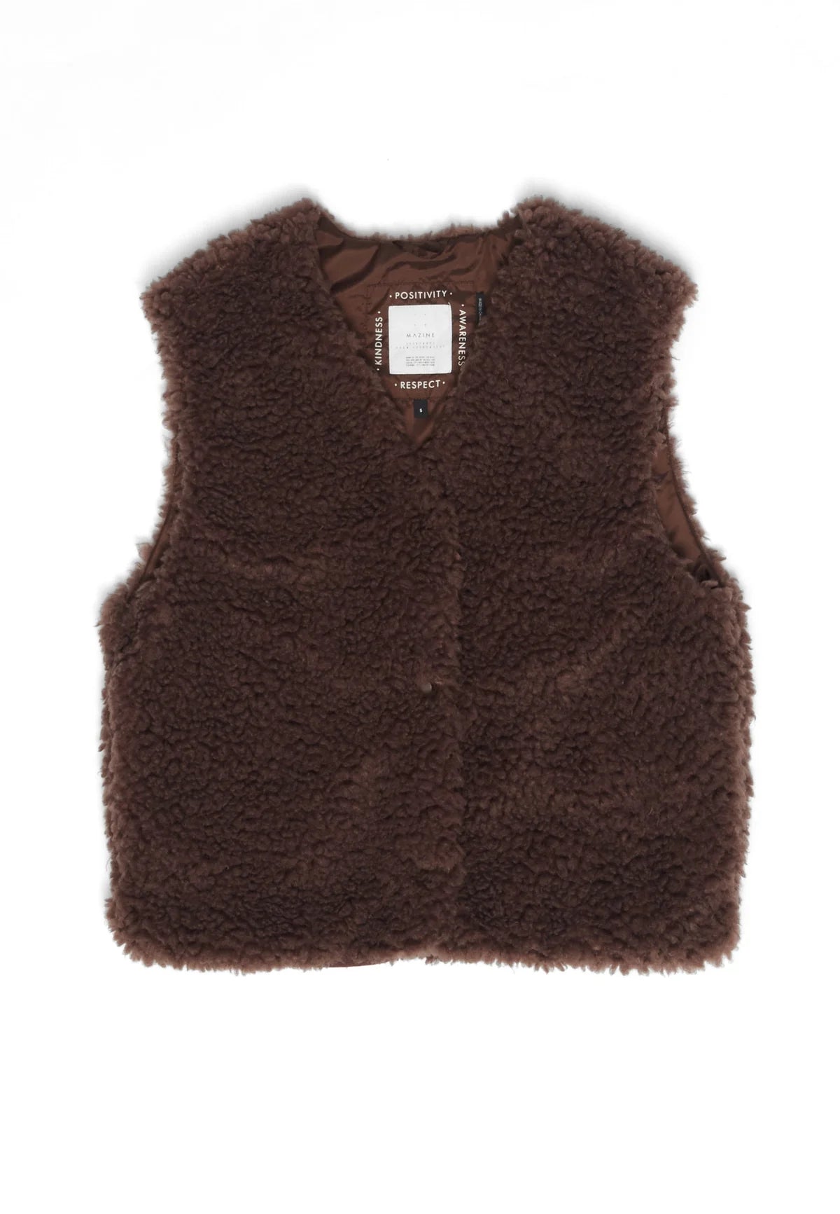 TEDDY GILET | CHESTNUT