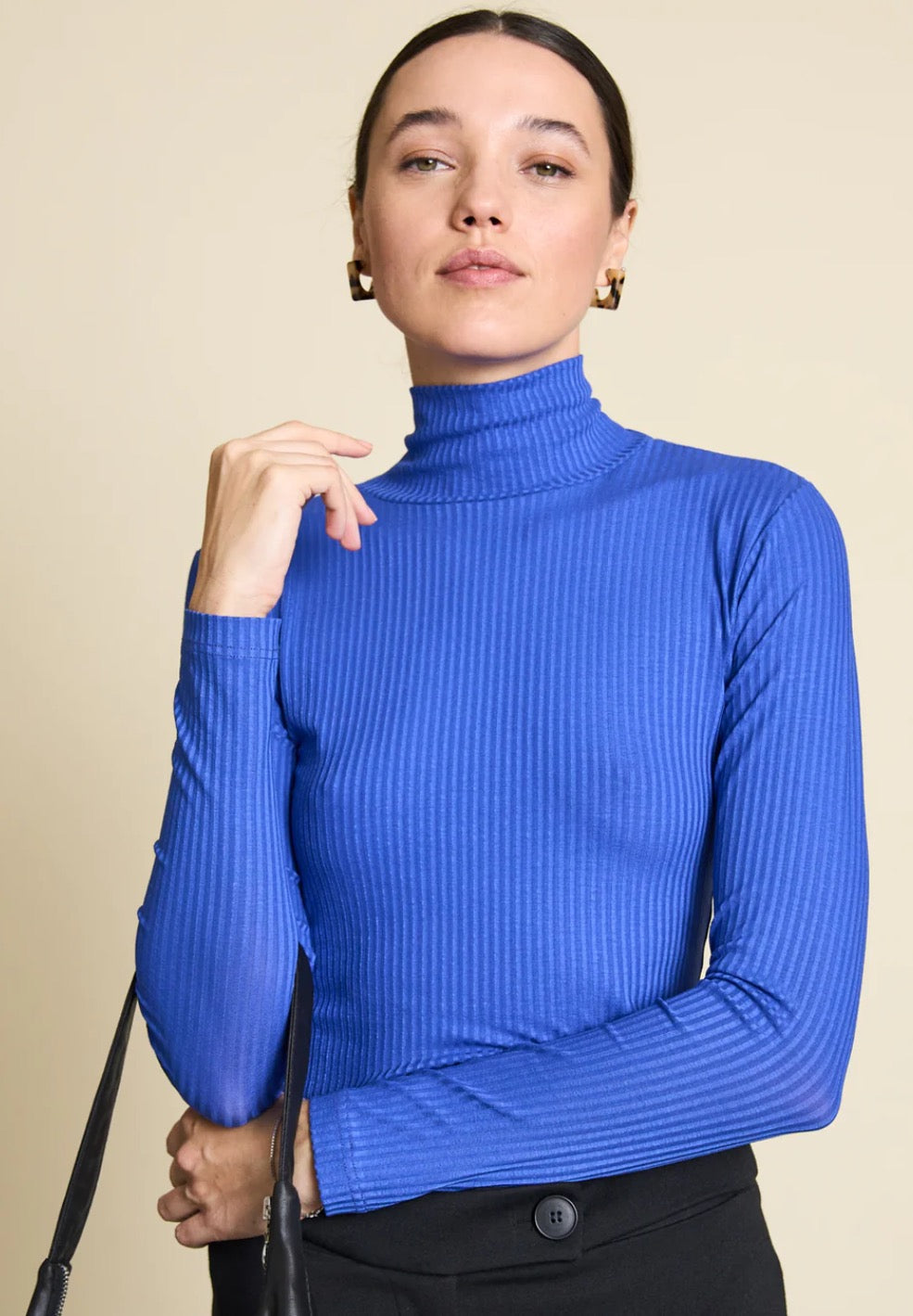TURTLE NECK MIO DARK AZURE