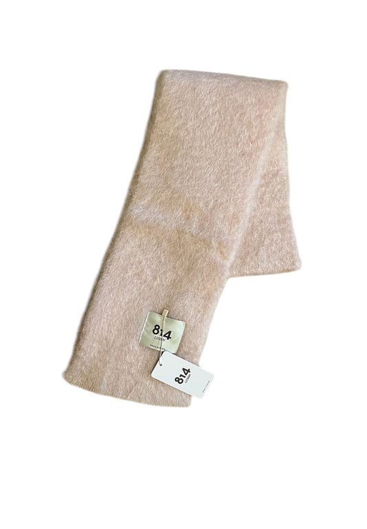 MOHAIR AND WOOL THIN SCARF PALE ROSE 048